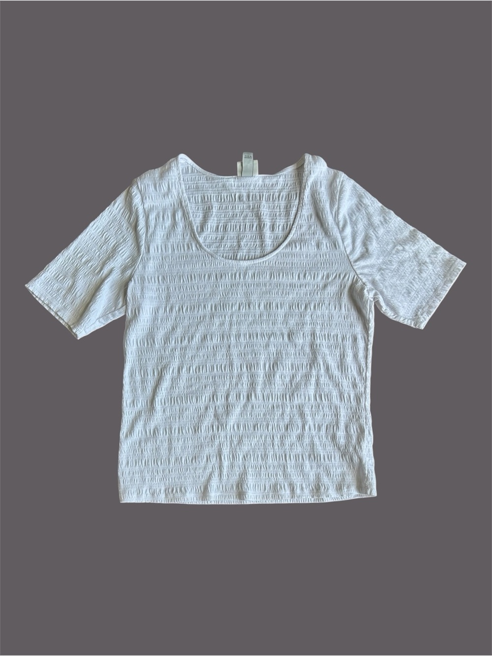 a new day White Ruched T-Shirt